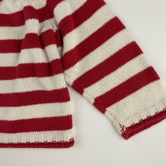 1989 Place Red & White Striped Christmas Reindeer Knit Sweater 12 M… - Picture 5 of 8
